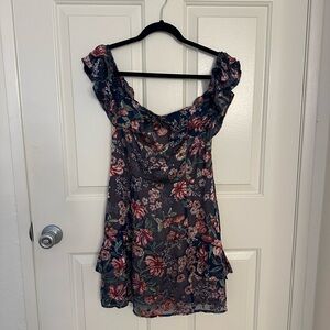 For Love of Lemons, mini off shoulder dress